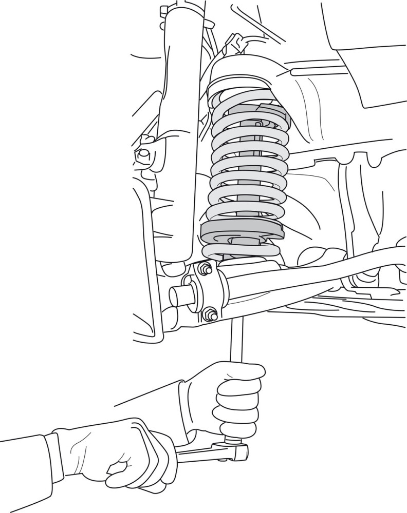 Internal Spring Compressor, short, Size 1 + 2