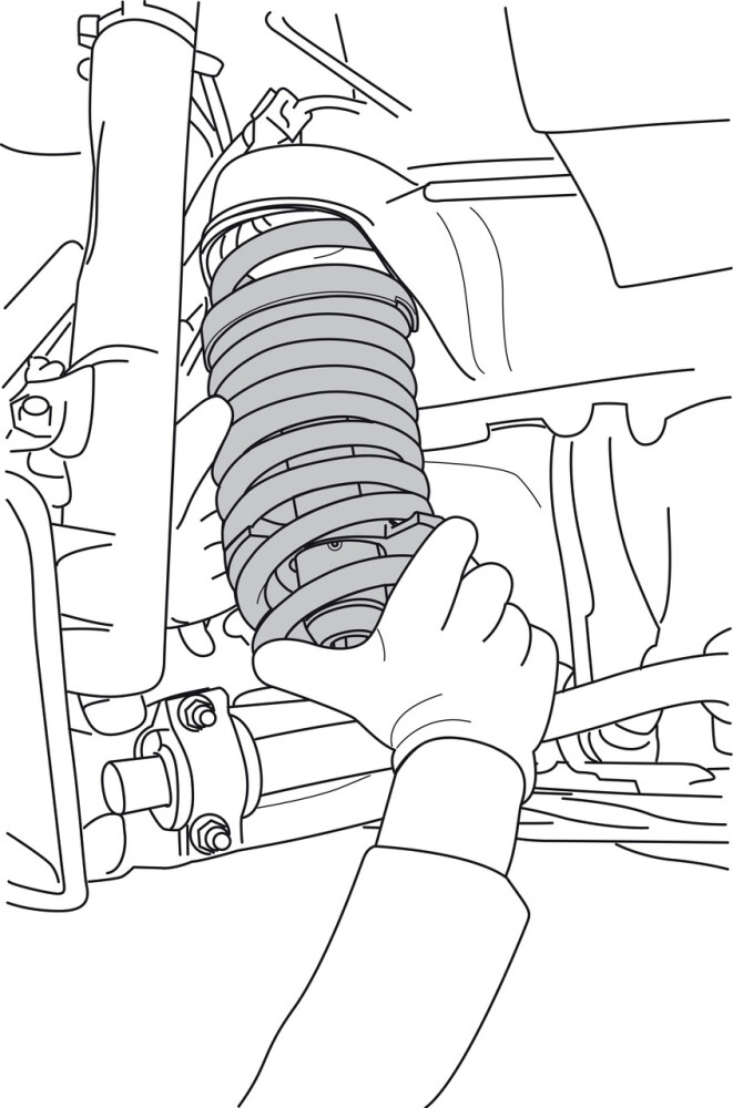 Internal Spring Compressor, short, Size 1 + 2
