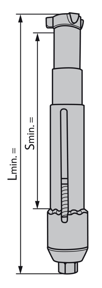 Internal Spring Compressor, short, Size 1 + 2