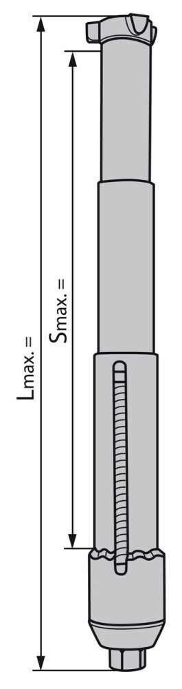 Internal Spring Compressor, short, Size 1 + 2