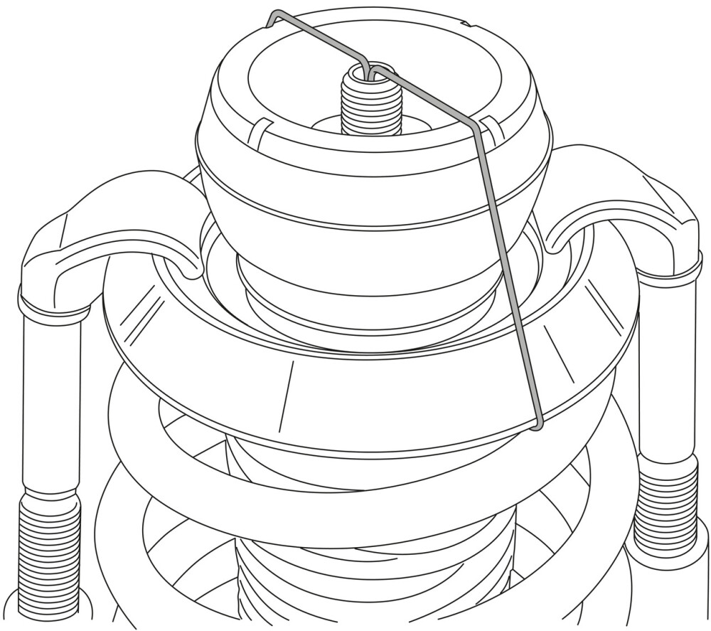 Shock Absorber Holding-Down Clamp