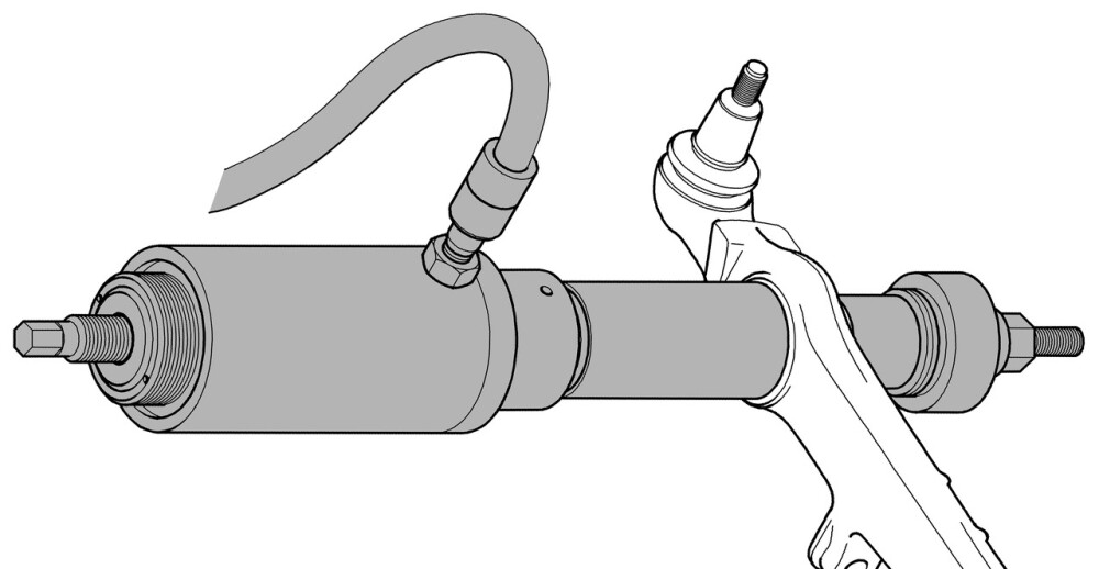 Pull Spindle with Quick-Action Clamping Nut, hydraulic, M10