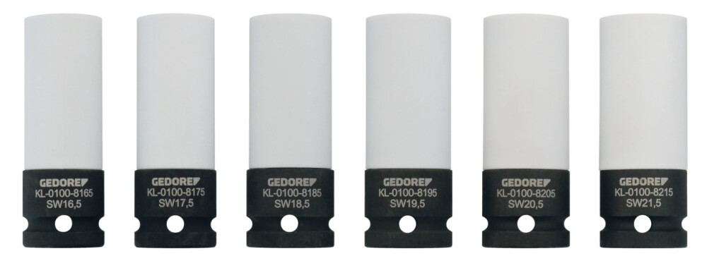 Kraftschrauber-Satz, Halbgrößen, 1/2", 6-teilig