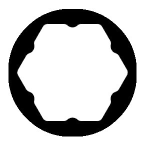 Spezial Kraftschrauber-Satz 1/2", 3-teilig