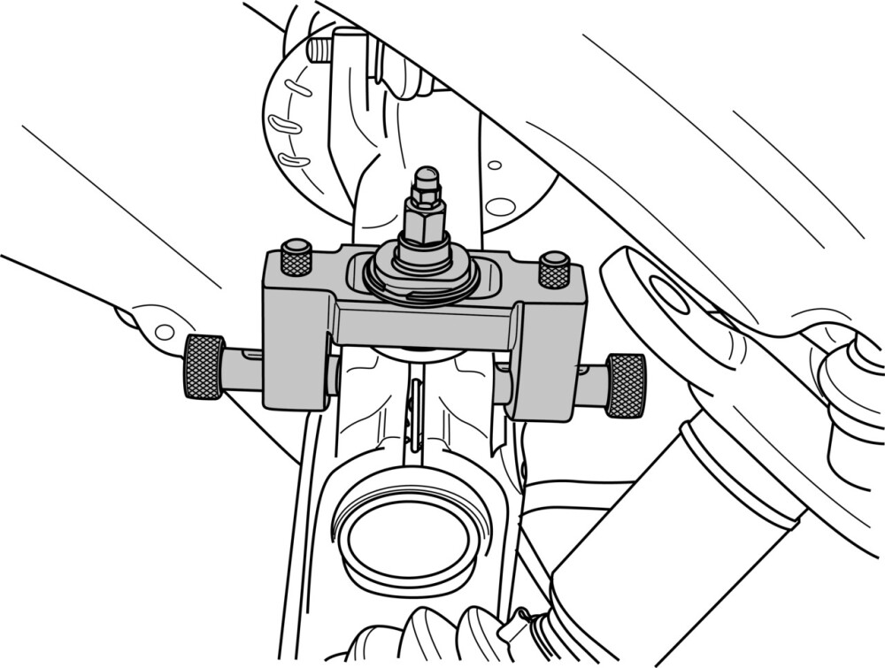 Spreader Tool, adjustable, with Wedges 1 + 2 + 4 + 5