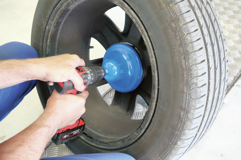 Spare disc set, rim flange