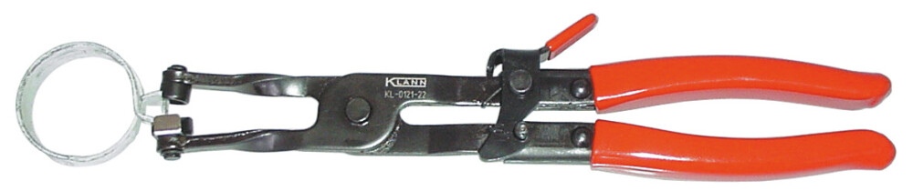 Hose Clip Pliers with Ratchet Locking Mechanism, Straight