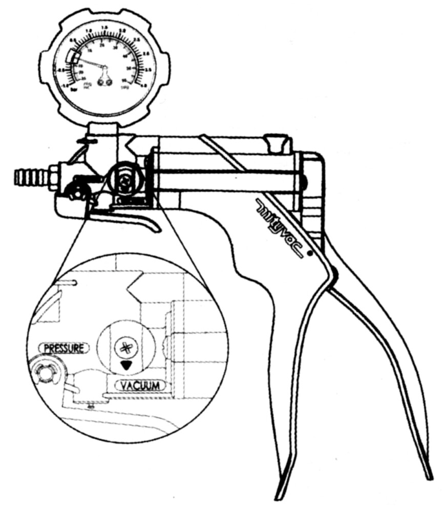 Pressure- and Vacuum Hand Pump