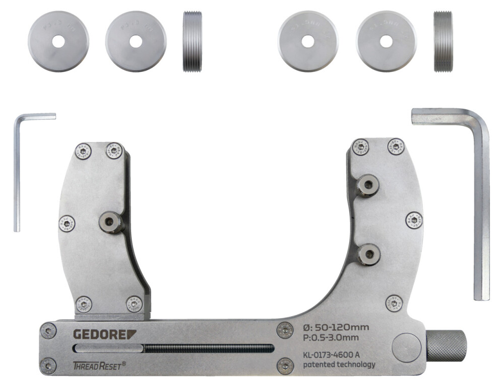 Gewinderückform-Werkzeugsatz, Rechts-/Linksgewinde (M50-M120x1,5)