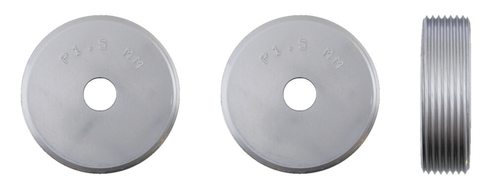 Gewinderollensatz für 1,5 mm Steigung, Rechtsgewinde