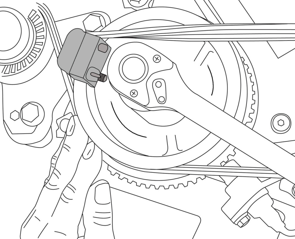 Tool Kit for Elastic V-Ribbed Belts