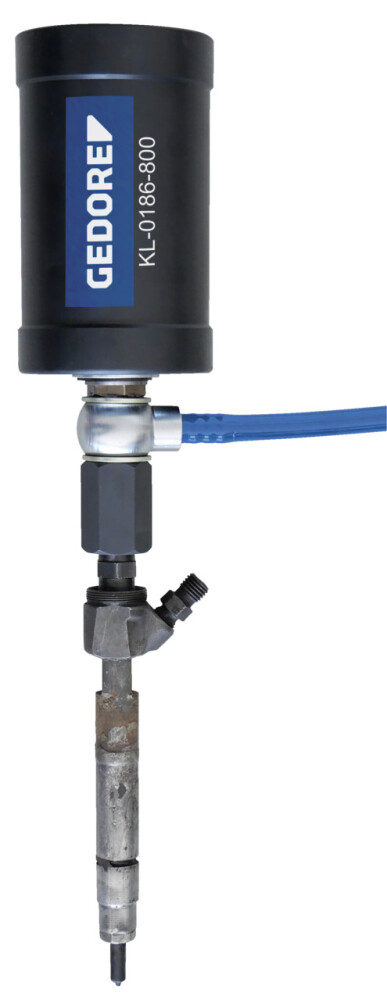 Pneumatic Injector Nozzle Puller, in a patented protective housing