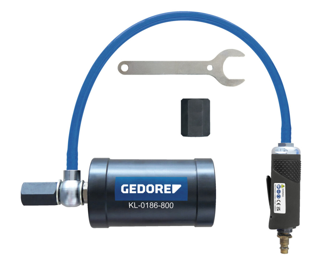 Pneumatic Injector Nozzle Puller, in a patented protective housing
