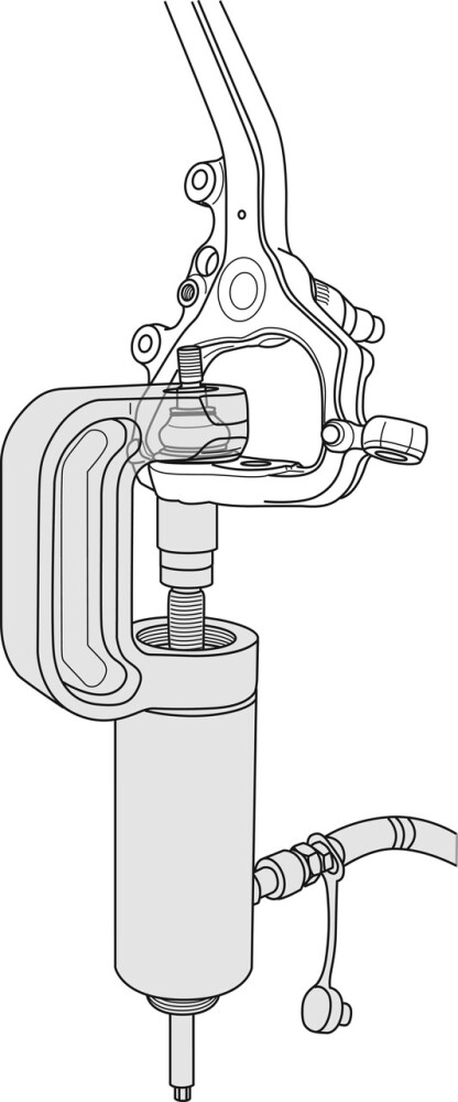 Hydraulic press set without drive