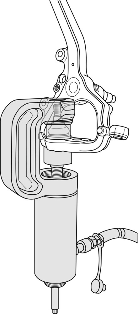 Hydraulic press set without drive