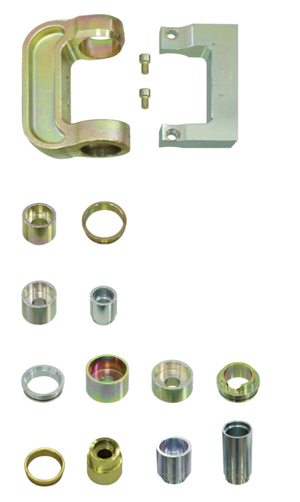 Hydraulic press set without drive
