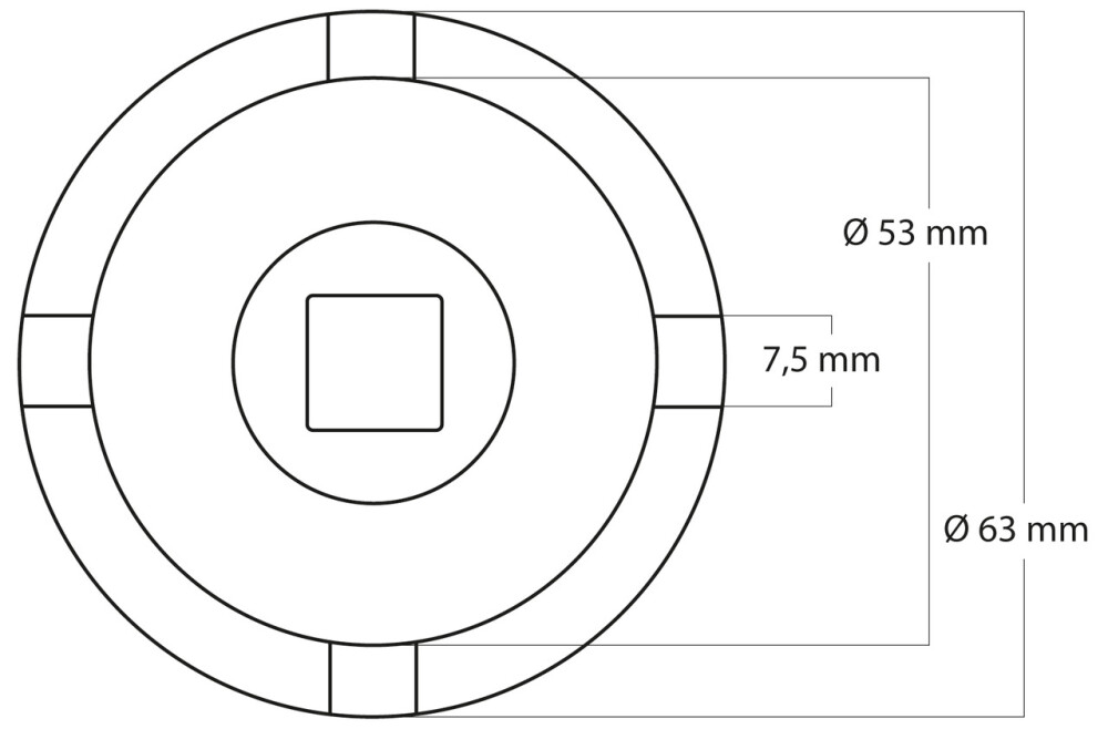Pin Lock Nut Socket, Mercedes