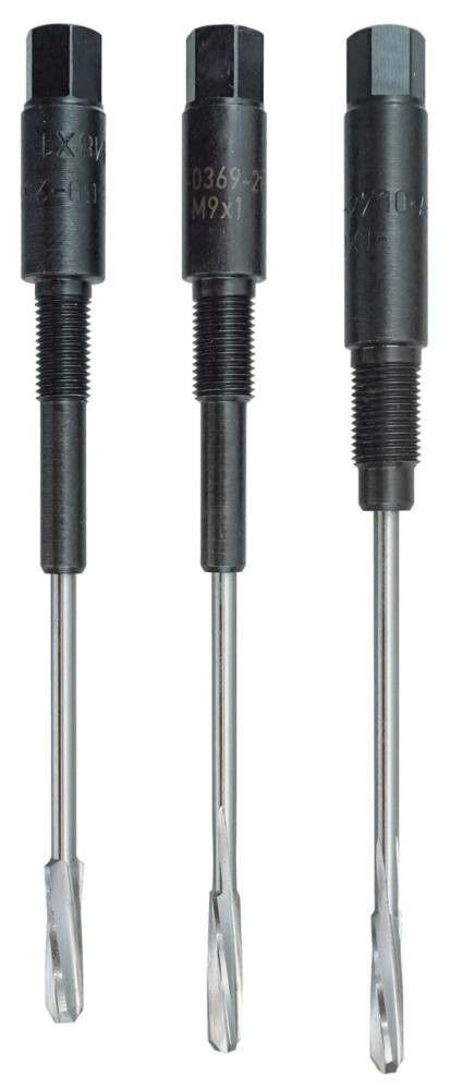 Reamer Set for Glow Plug Aperture, adjustable