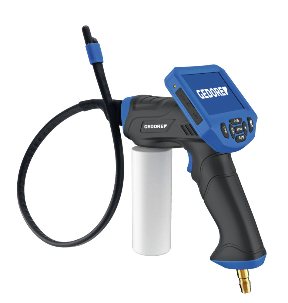 Videoscope with cleaning function