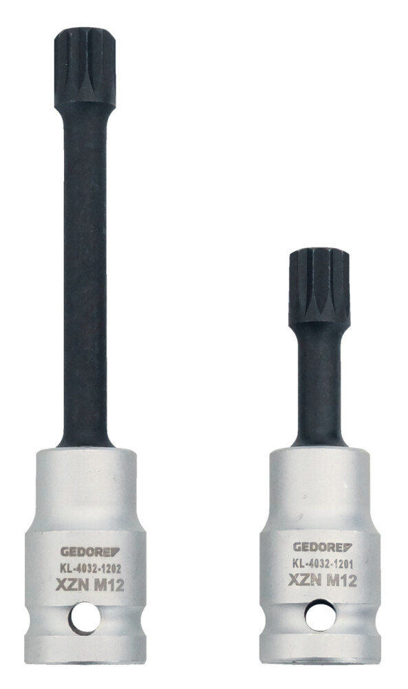 Schraubendreher-Einsätze-Satz, 1/2", XZN M12, 2-teilig