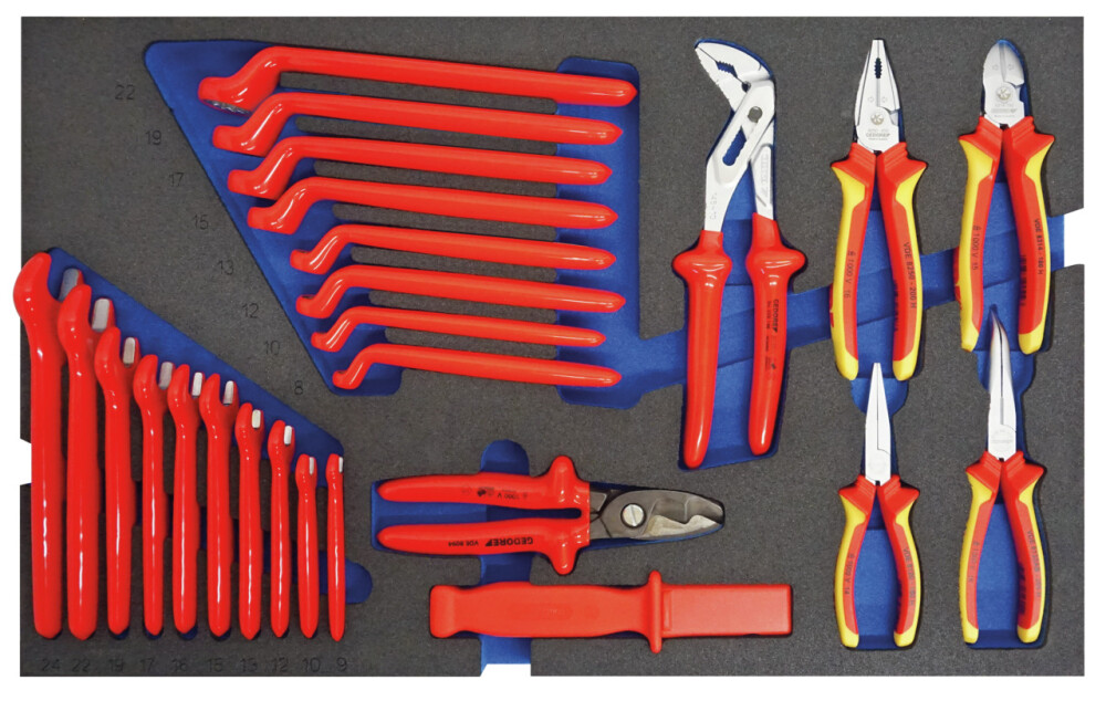 Tool Trolley with a High-Voltage Range, 103 pcs.