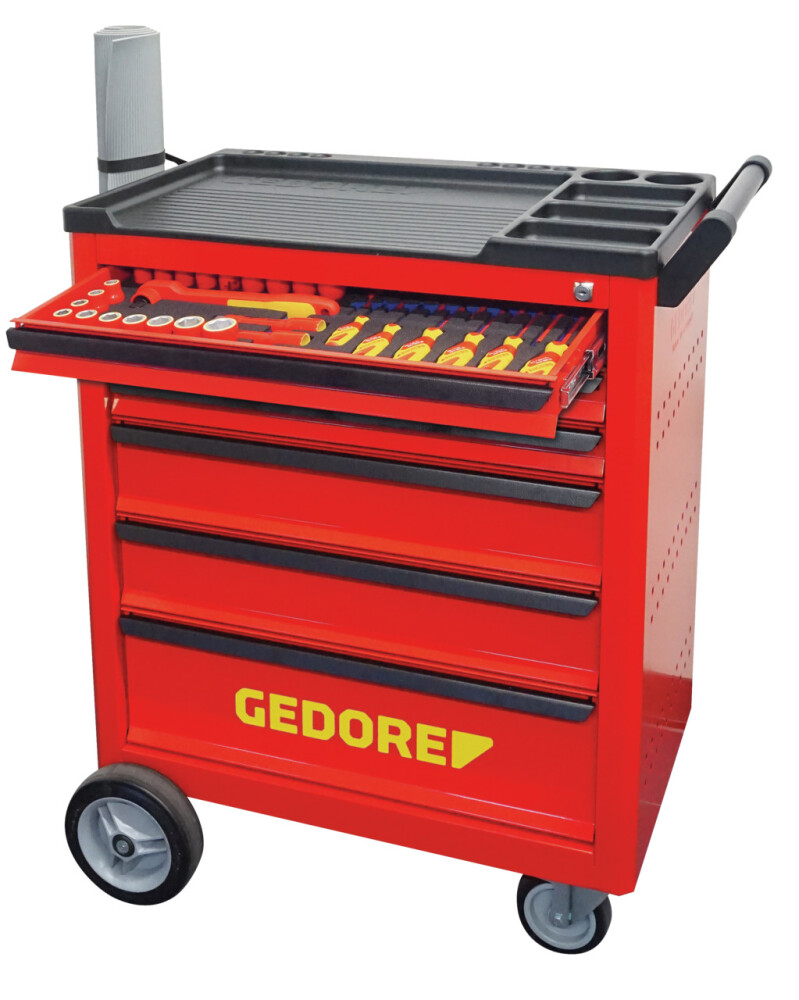 Tool Trolley with a High-Voltage Range, 103 pcs.