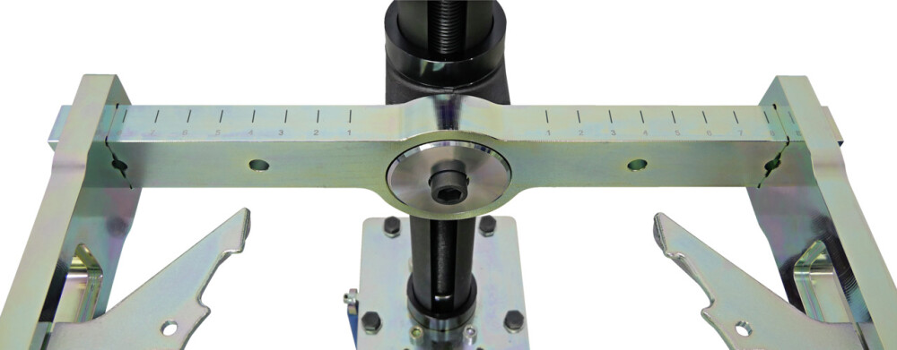 Spring compressor with mobile work stand