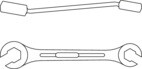 Doppelringschlüssel offen UD-Profil 22x24 mm