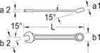 Combination spanner UD profile 7 mm